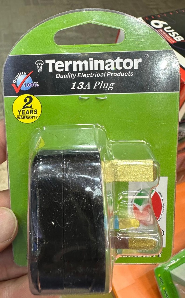 PLUG 3PIN TTP13ABB BLACK TERMINATOR