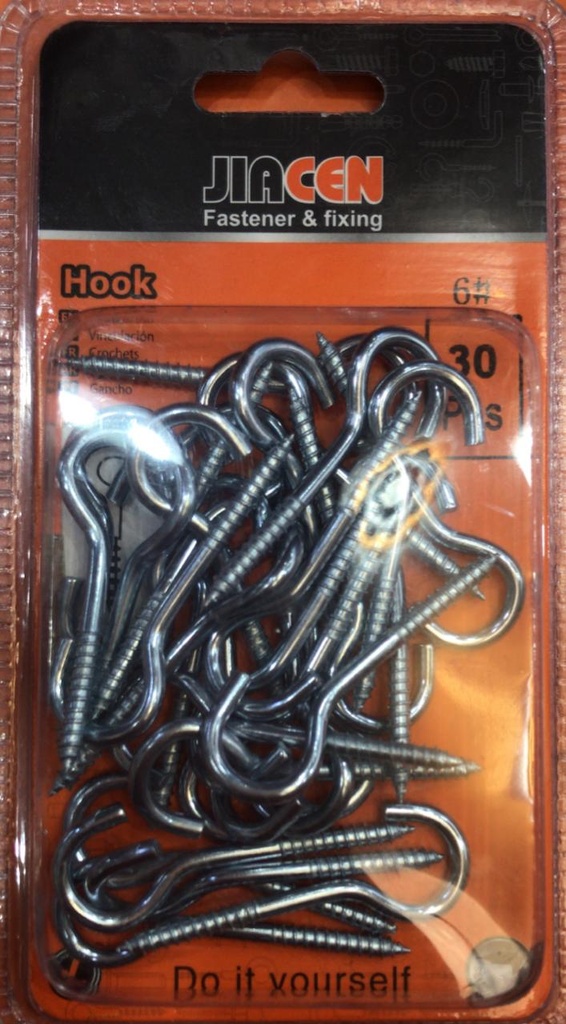 SCREW HOOK NO-12 G255 PAC