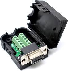 DB9 PIN FEMALE SQ WITH COVER