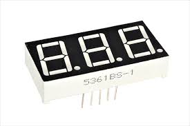 7 SEGMENT 3DIGIT 5361BS COMMON ANODE ARDUINO