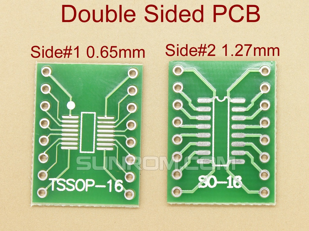 PC BOARD SOIC16 SSOP16 0.65mm 1.27mm SMD Adapter
