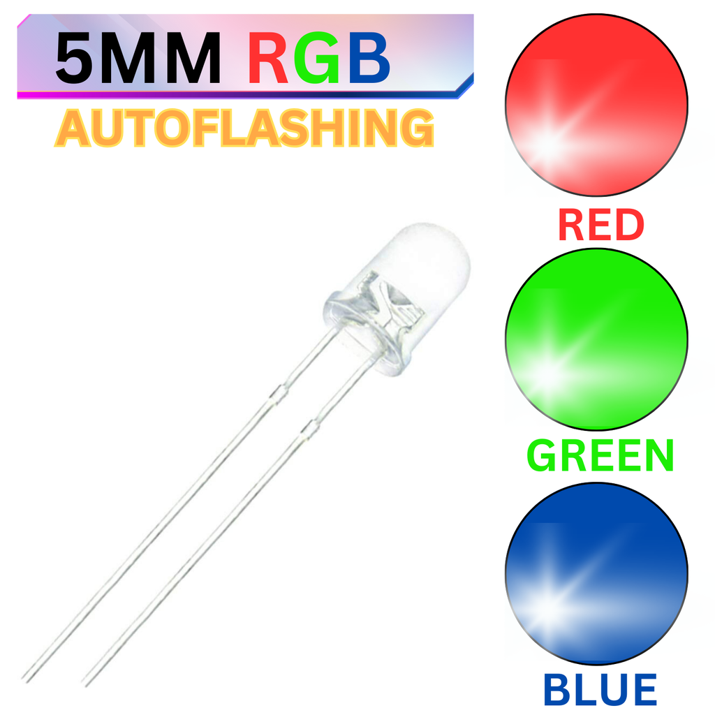 LED 5MM RGB AUTO FLASHING FAST