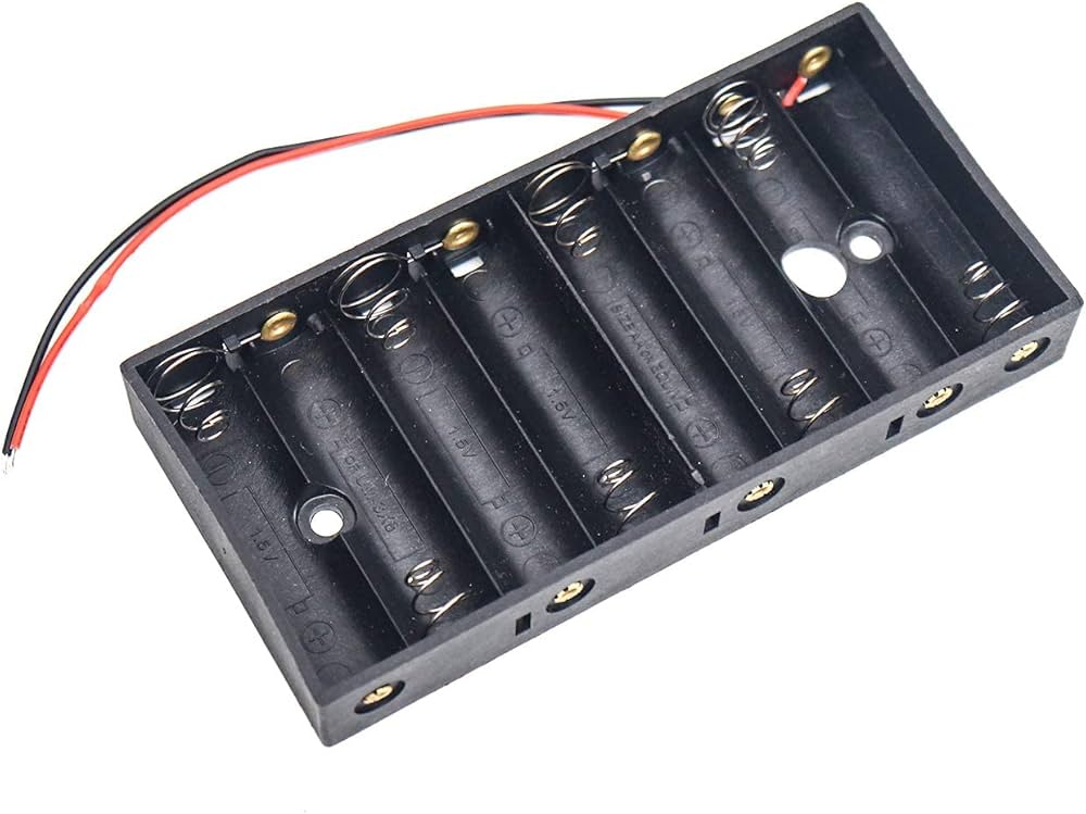 AA BATTERY HOLDER 8WAY CASE ARDUINO