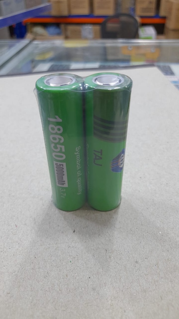TAJ BATTERY GREEN 18650 3.7V 5000MAH FLAT