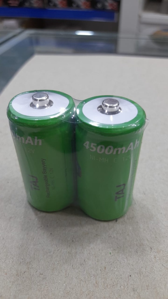 TAJ BATTERY C SIZE BUTTON RECHARGEABLE 