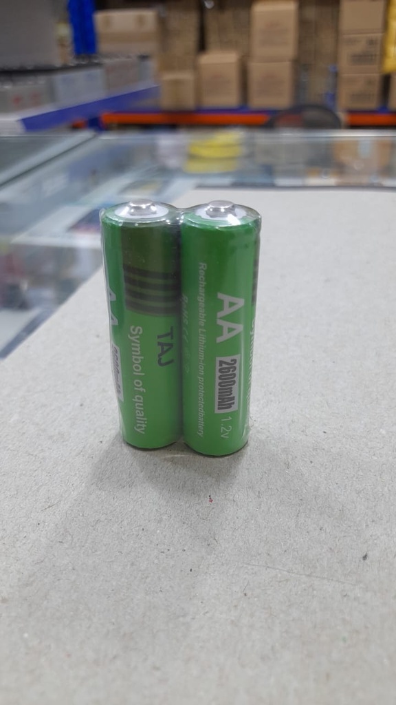 TAJ BATTERY AA BUTTON RECHARGEABLE 
