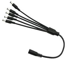 DC WIRE CAMERA 5 IN 1 SPLITTER 5.5x2.1MM 