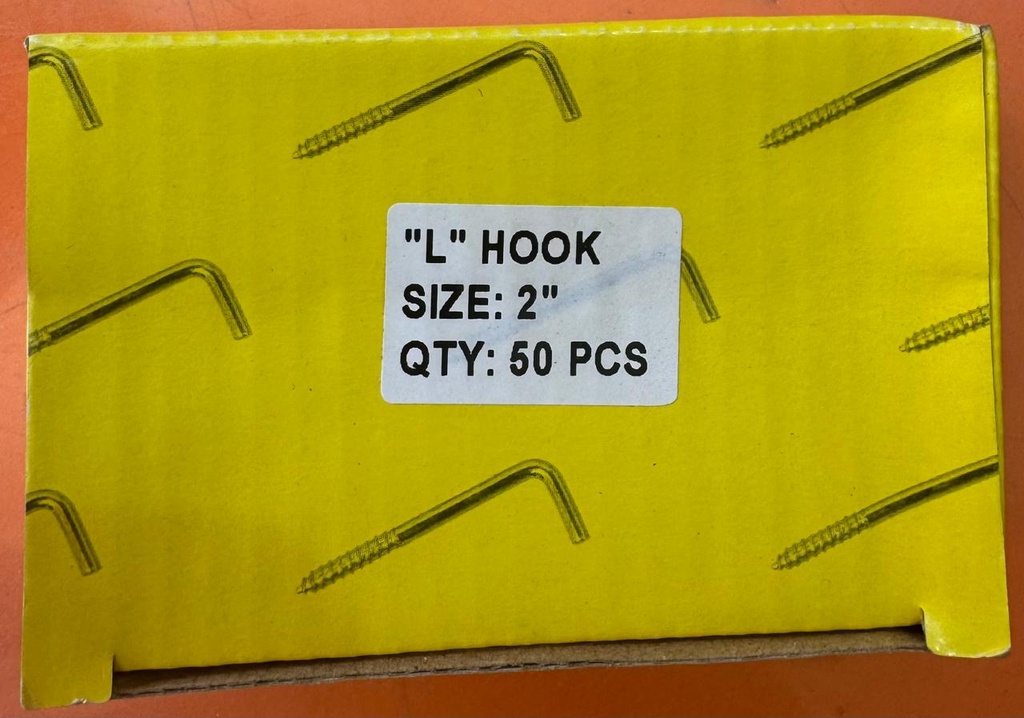 SCREW HOOK L 2" BOX