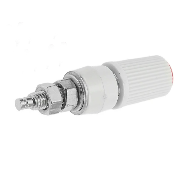 4MM BANANA FEMALE SOCKET WHITE SMALL