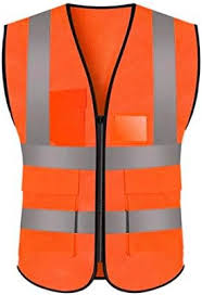 SAFTY JACKET ORINGE WITH POCKET 10006152