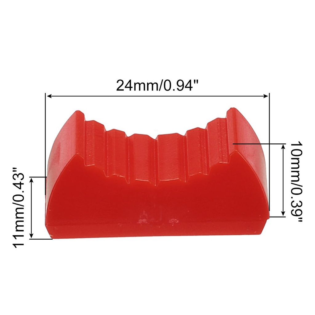 SLIDE VOLUME KNOB 24MM RED