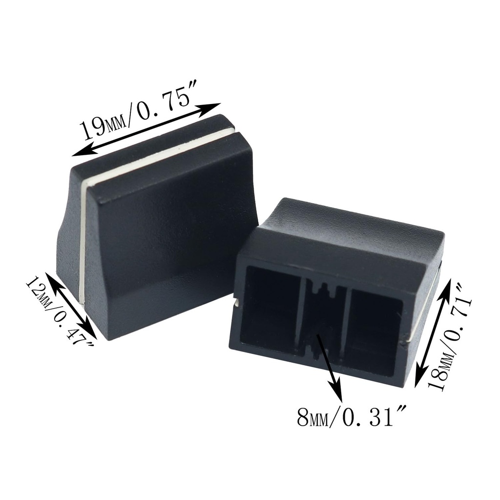 SLIDE VOLUME KNOB 19MM BLACK