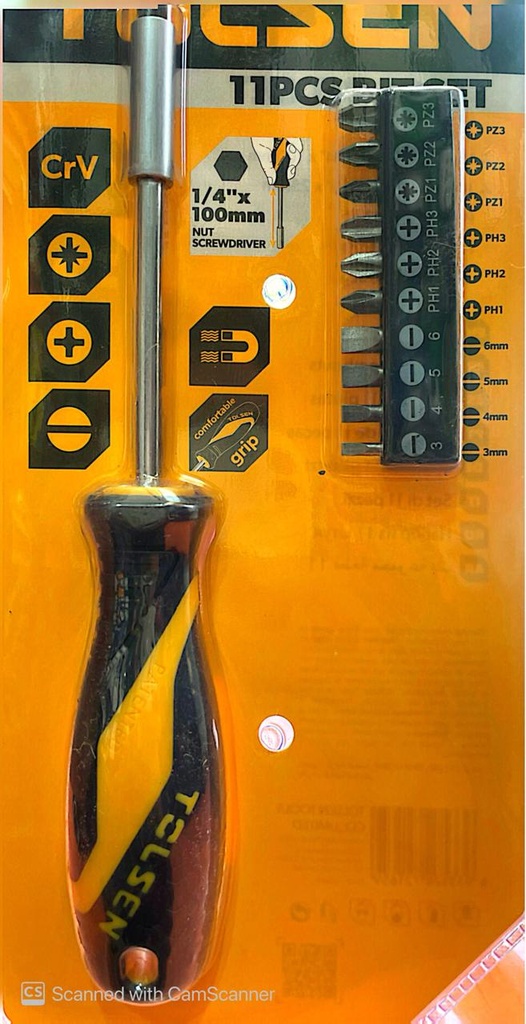 SCREW DRIVER BIT SET 11IN1 STTS20044