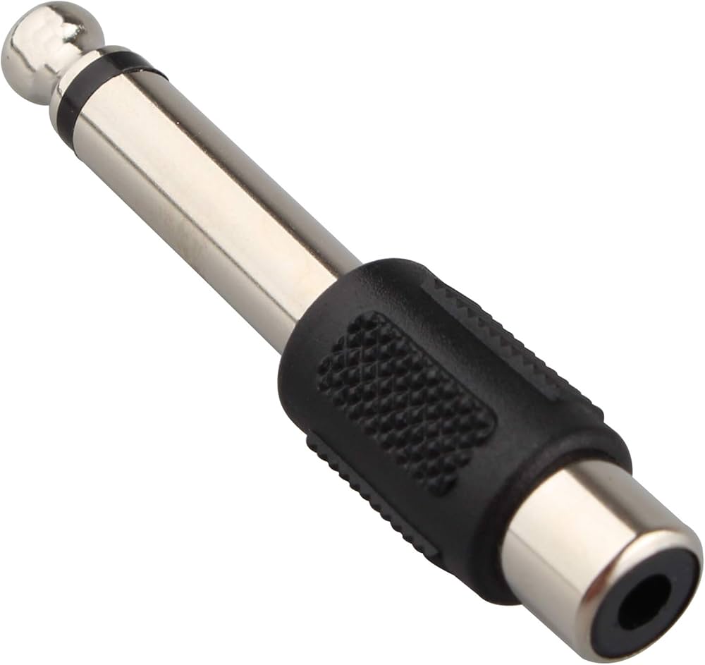 AUDIO JACK 6.35 MONO TO RCA PLASTIC B