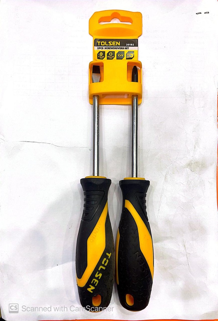 SCREW DRIVER SET YELLOW 2PCS STTS20182