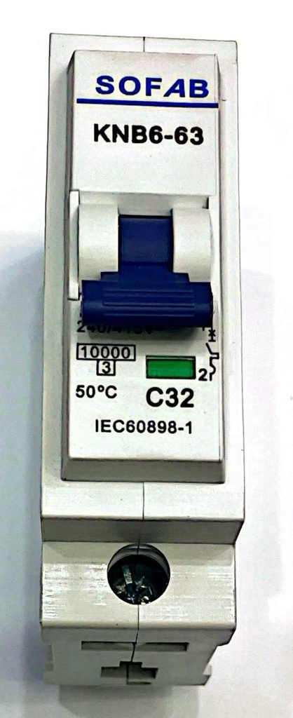 BREAKER 1POL 32AMP WHITE SOFAB