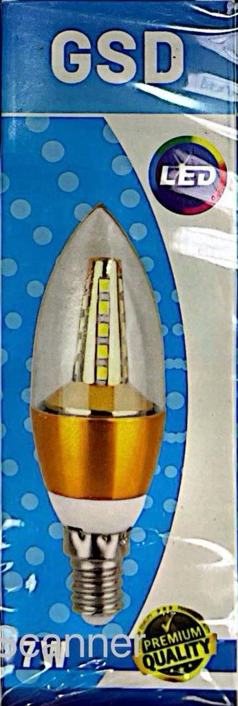 LED CANDEL W/L BULB 7W GSD