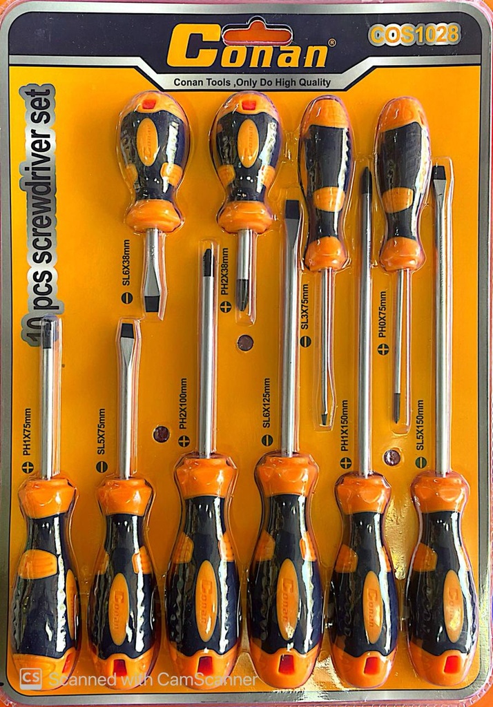 SCREW DRIVER SET 10PCS COS1028