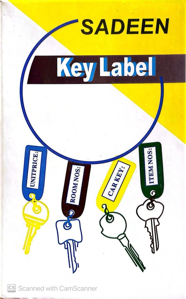 KEY CHAIN LABEL