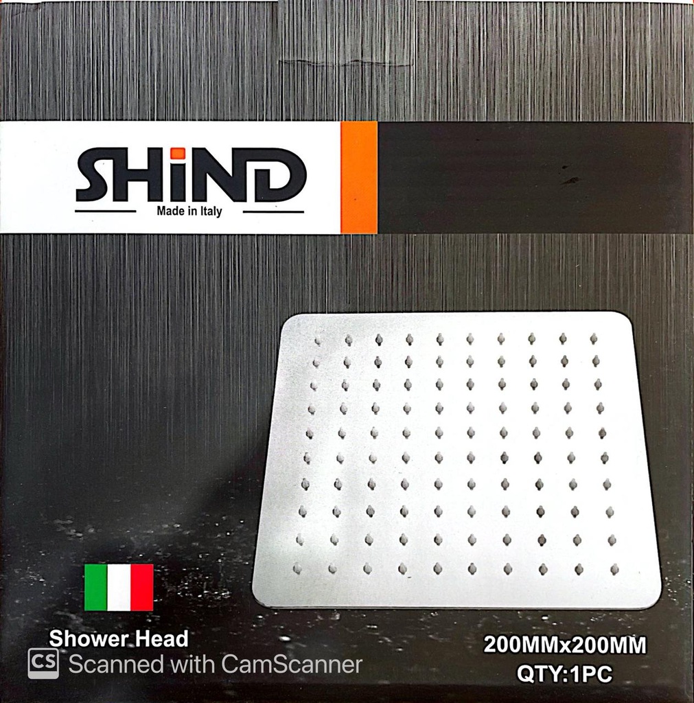 SHAWER HEAD SQUARE SHIND 8" 2020307