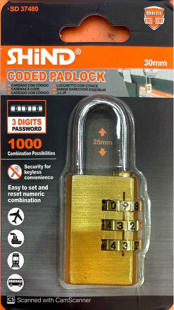 DOOR LOCK PASSWORD SD37480 SHIND