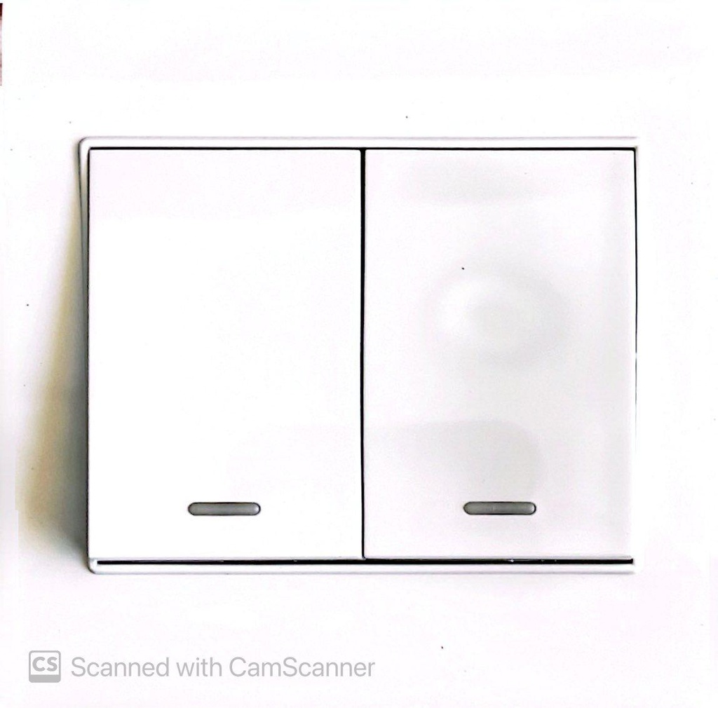 ON OFF SWITCH 2GANG 2WAY DECOR 7X7 NEWTEC W6022