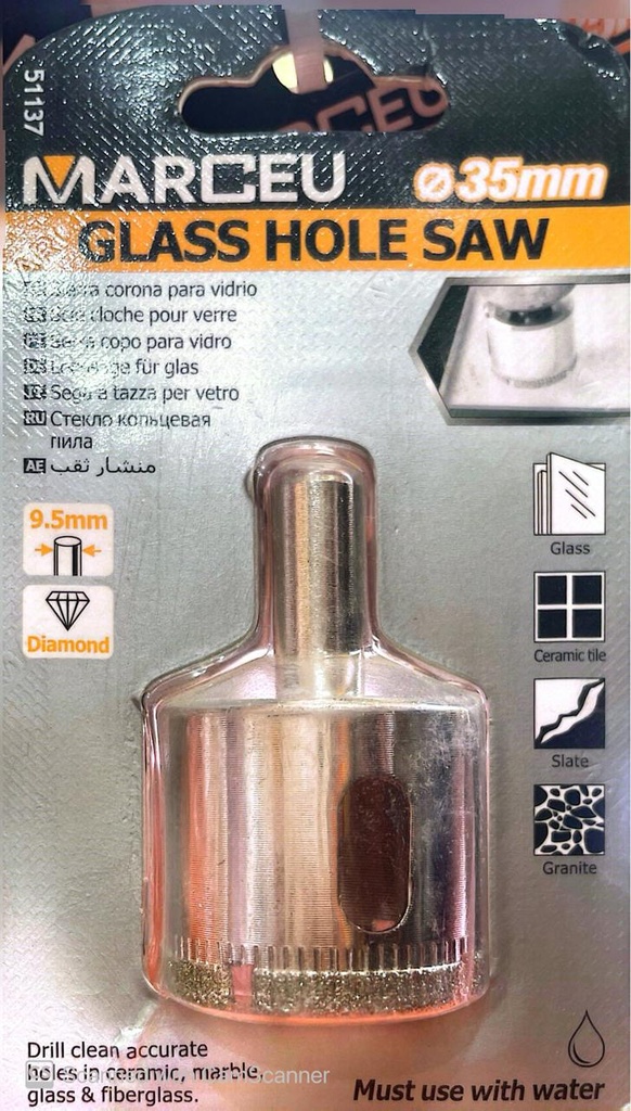 HOLE SAW 60MM DIAMOND MARCEU N/Q