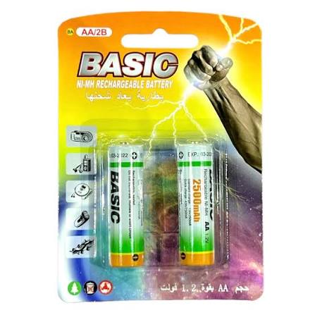 BASIC BATTERY AA 1.2V 2500MAH 