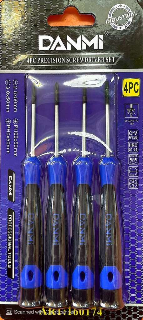 SCREW DRIVER SET 4PCS SMALL 160174