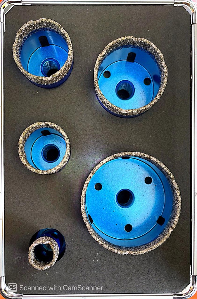 HOLE SAW SET DIAMOND 5PCS WEI HAO
