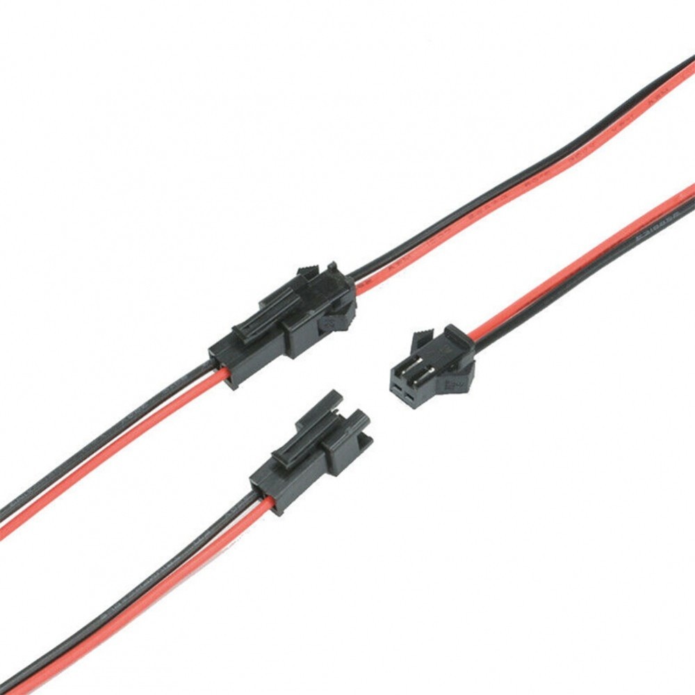 2PIN W/J JST M/F BLACK