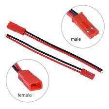 2PIN W/J JST M/F RED