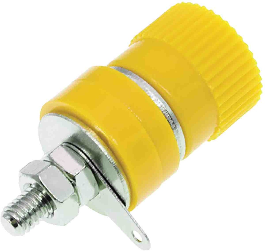 4MM BANANA FEMALE SOCKET YELLOW
