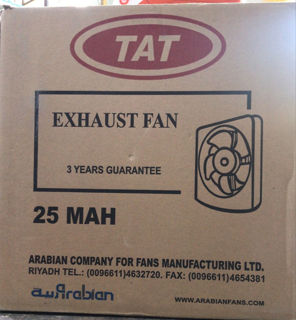 EXHAUST FAN 25SAW SQUAIR TAT