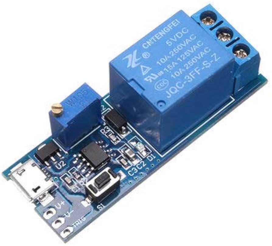5V SINGLE RELAY MODULE WITH MICRO USB ARDUINO