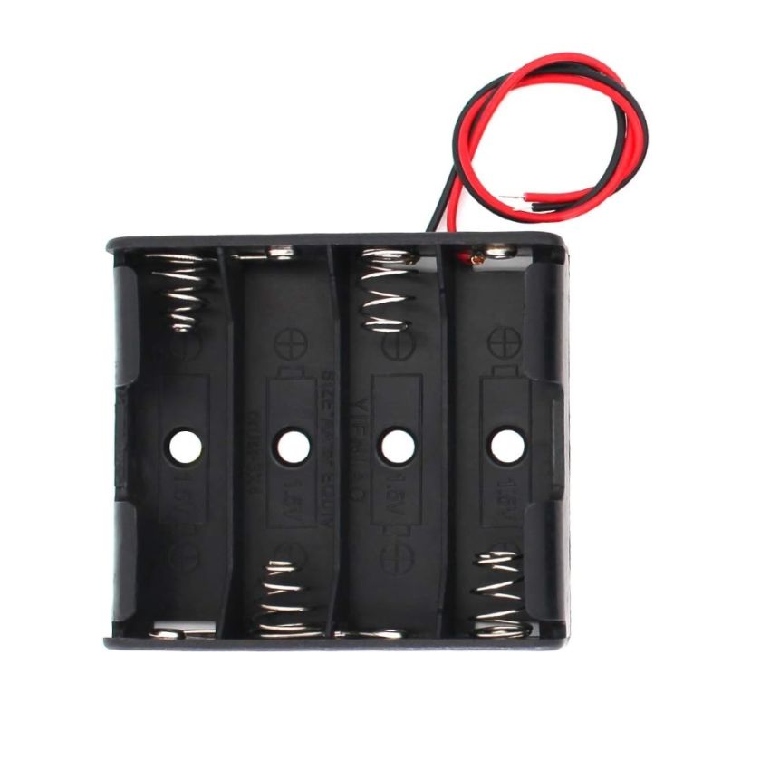 AA BATTERY HOLDER 4WAY CASE ARDUINO