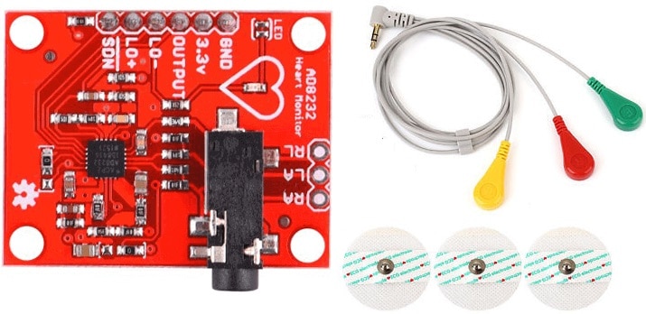 AD8232 ECG SENSOR WITH ECG GRAPH ARDUINO