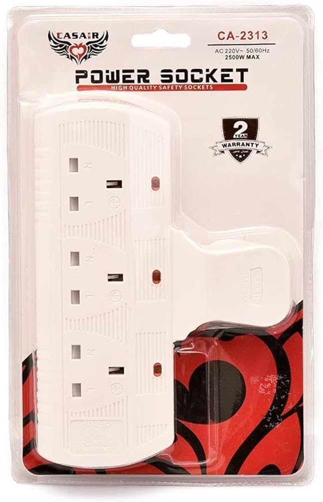 A/3 ADAPTOR 3SOCKET WHITE CA2313