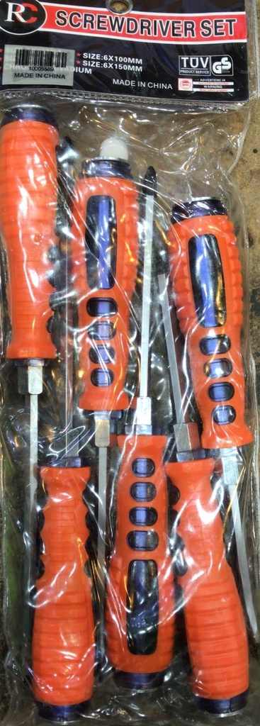 SCREW DRIVER SET ORINGE/BLACK 10005589