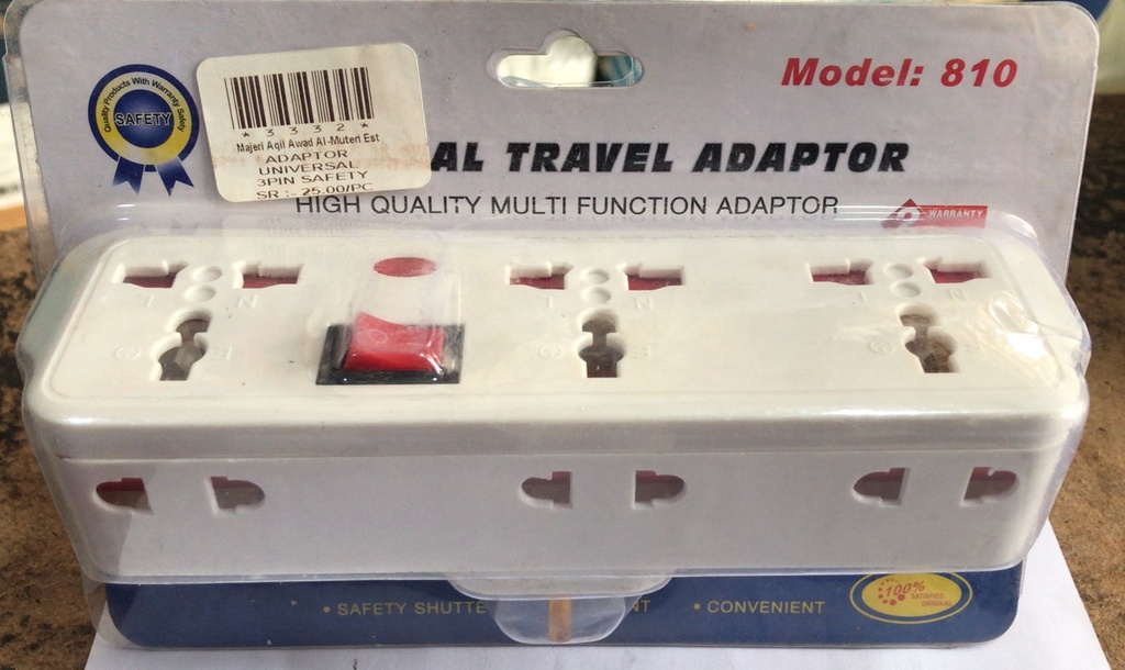 A/3 ADAPTOR UNIVERSAL SAFETY 810