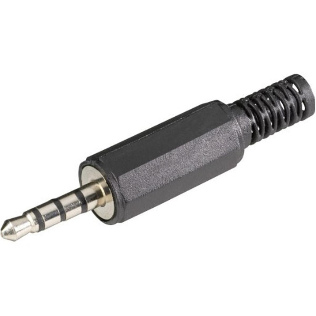 AUDIO JACK 4POL STERIO PLASTIC 3.5MM