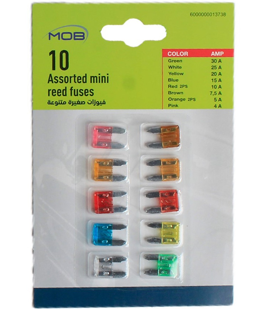 CAR FUSE MINI CARD 13738 