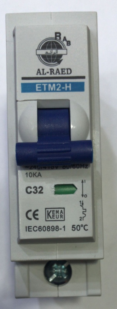 BREAKER 1POL 32AMP WHITE AL RAED