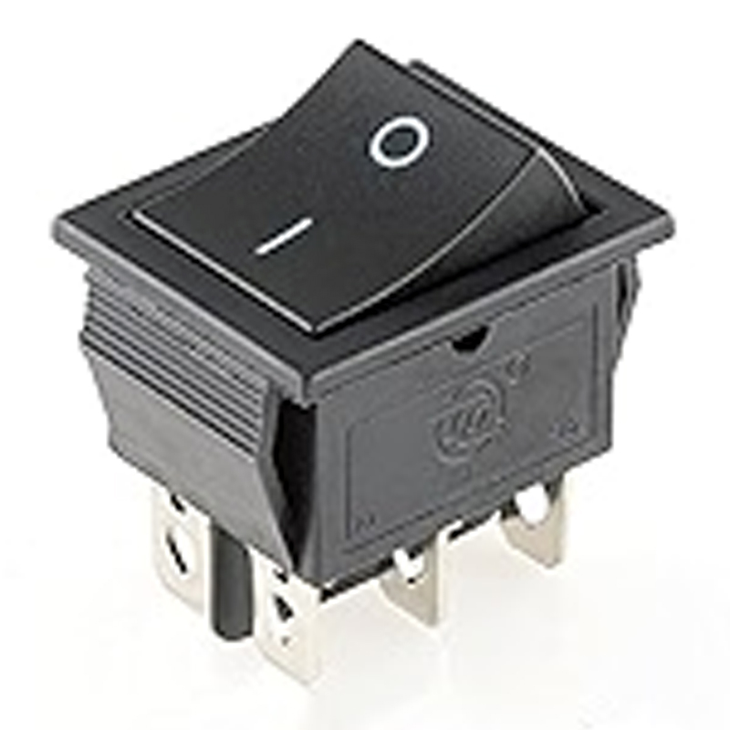 KCD4 PUSH ON (BELL BUTTON) 6PIN BLACK