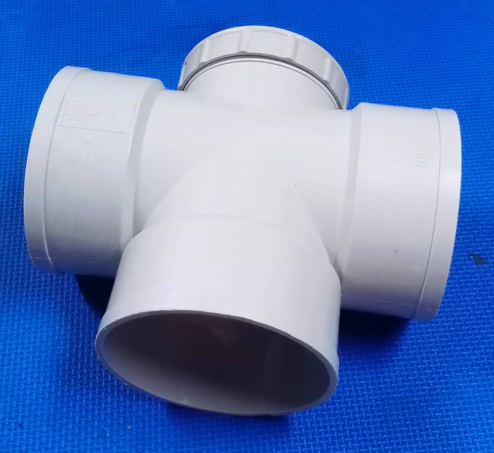 PVC TEE 4SIDE STOPER 110 4"
