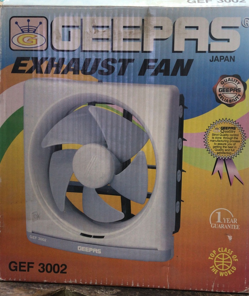 EXHAUST FAN 25SAW SQUAIR GEEPAS 3002