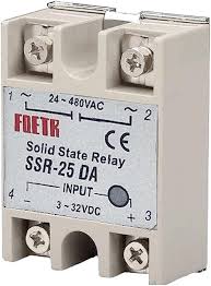 RELAY SSR-25DA 24-380VAC-3-32VDC IN مرحل SSR-25DA 24-380 فولت تيار متردد - 3-32 فولت تيار مستمر 