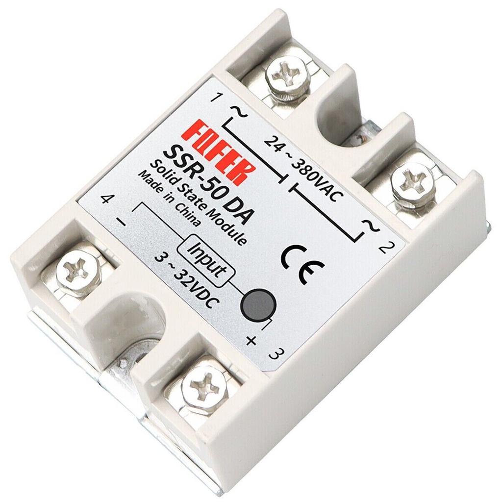 RELAY SSR-50DA 24-380VAC-3-32VDC IN