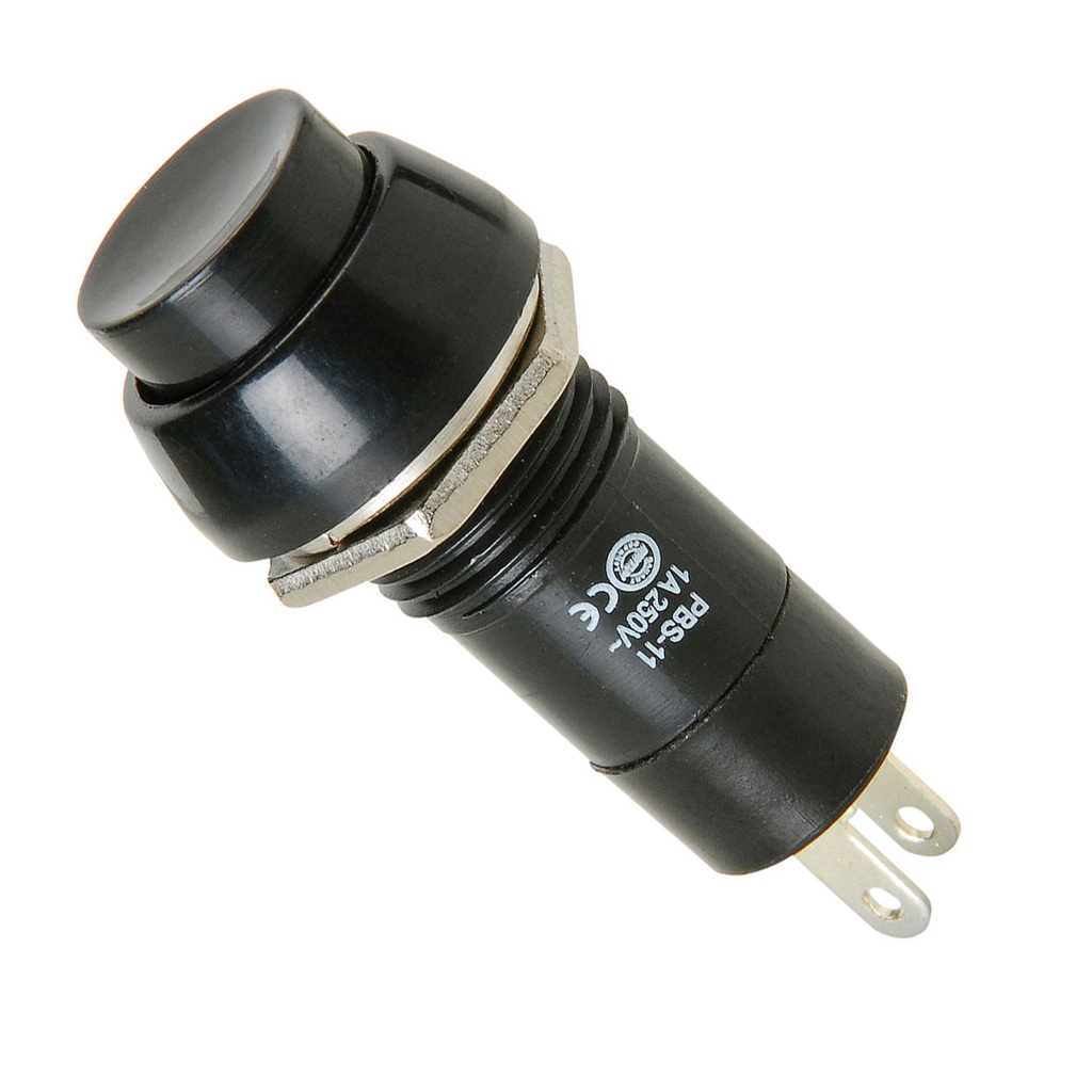 SWITCH PB-305A PBS-11A PBS-11B ON OFF BUTTON 12MM BLACK 2PIN 