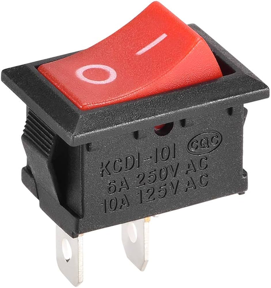 SWITCH ON OFF 2PIN RED SMALL